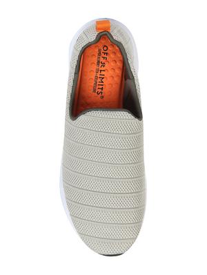 grey fabric slipon sport shoes - 16783361 - Standard Image - 3