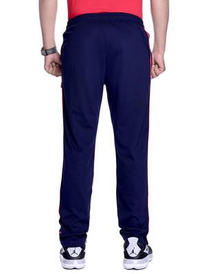 navy blue side striped full length track pant - 16783437 - Standard Image - 3