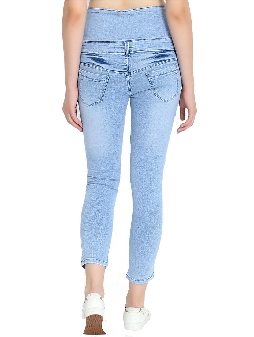 high rise distressed jeans - 16783497 - Zoom Image - 3