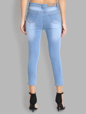 high rise distressed jeans - 16783508 - Standard Image - 3