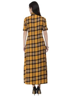 checkered a-line kurta - 16785357 - Standard Image - 3