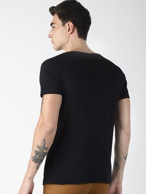 black solid t-shirt - 16785797 - Standard Image - 3