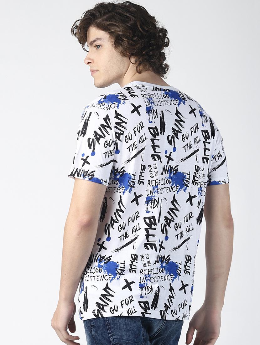 white all over printed t-shirt - 16785802 - Zoom Image - 3
