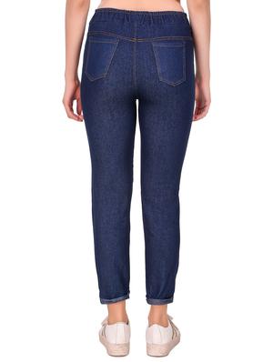 drawstring waist printed jeans - 16785845 - Standard Image - 3