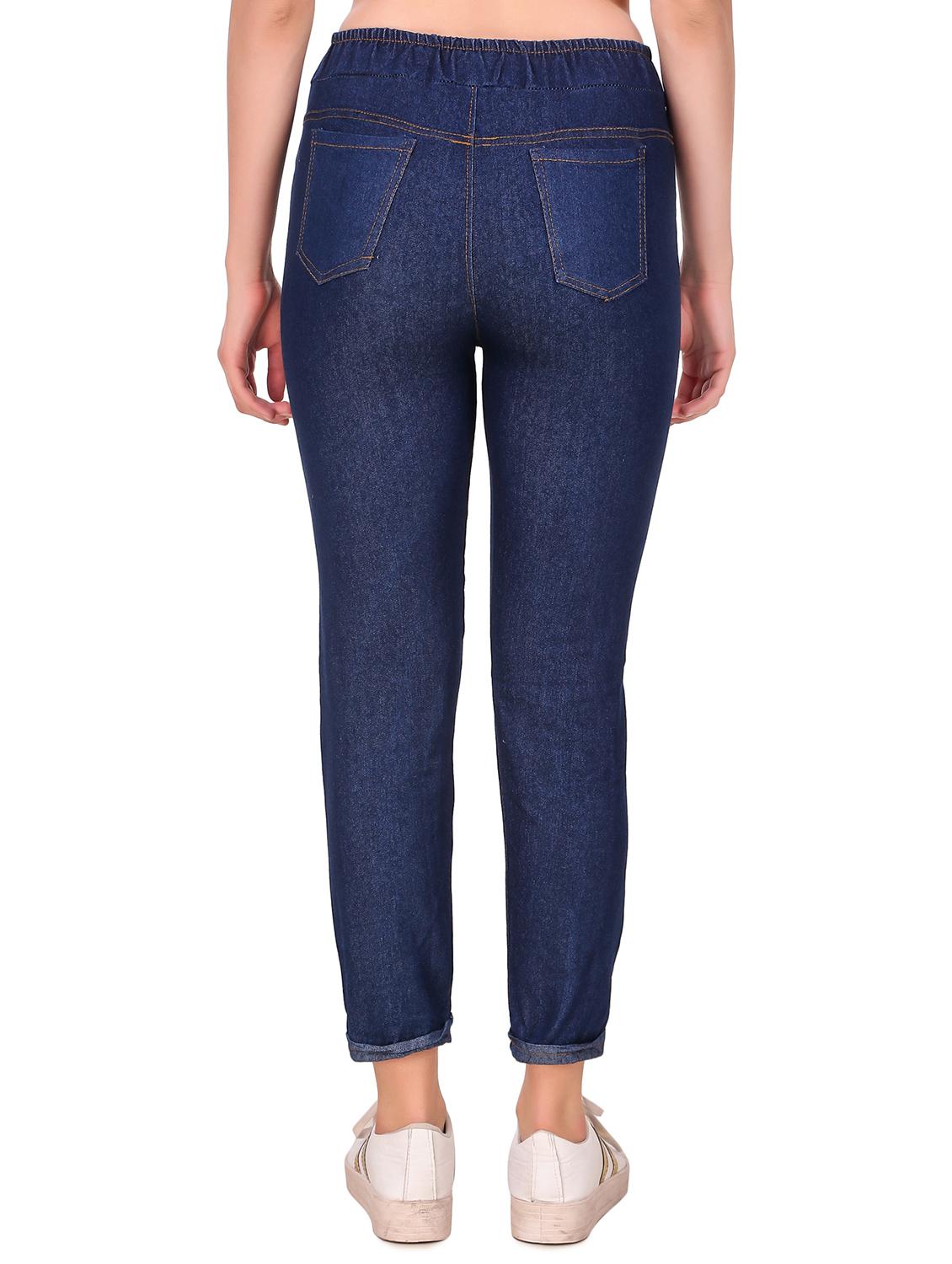 drawstring waist printed jeans - 16785845 - Zoom Image - 3