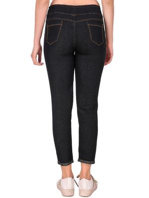 drawstring waist printed jeans - 16785853 - Standard Image - 3