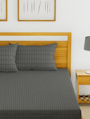cotton king size double bedsheet with 2 pillow covers - 16785904 - Standard Image - 3