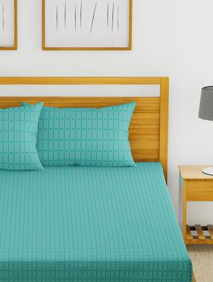cotton king size double bedsheet with 2 pillow covers - 16785906 - Standard Image - 3