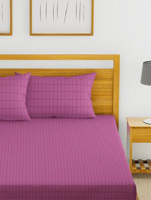 cotton king size double bedsheet with 2 pillow covers - 16785907 - Standard Image - 3