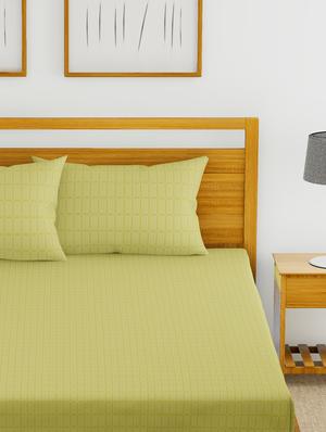 cotton king size double bedsheet with 2 pillow covers - 16785908 - Standard Image - 3