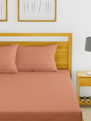 cotton king size double bedsheet with 2 pillow covers - 16785909 - Standard Image - 3