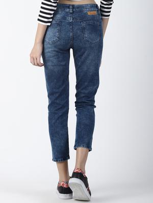 high rise distressed jeans - 16786021 - Standard Image - 3