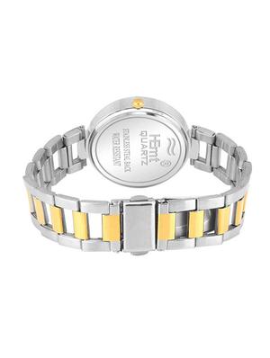 hemt white dial analog women's watch-hm-lr207-wht-slv-ch - 16787187 - Standard Image - 3