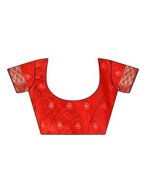 floral kanjivaram saree with blouse - 16788326 - Standard Image - 3