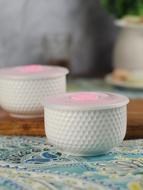 porcelain bowl with plastic lid (set of 2) - 16788684 - Very Small Image - 1