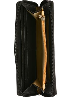 black leatherette regular clutch - 16788931 - Standard Image - 3