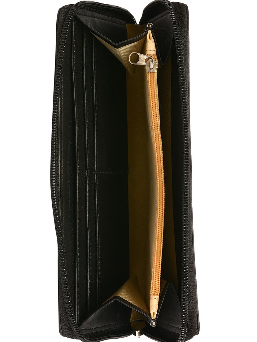 black leatherette regular clutch - 16788931 - Zoom Image - 3