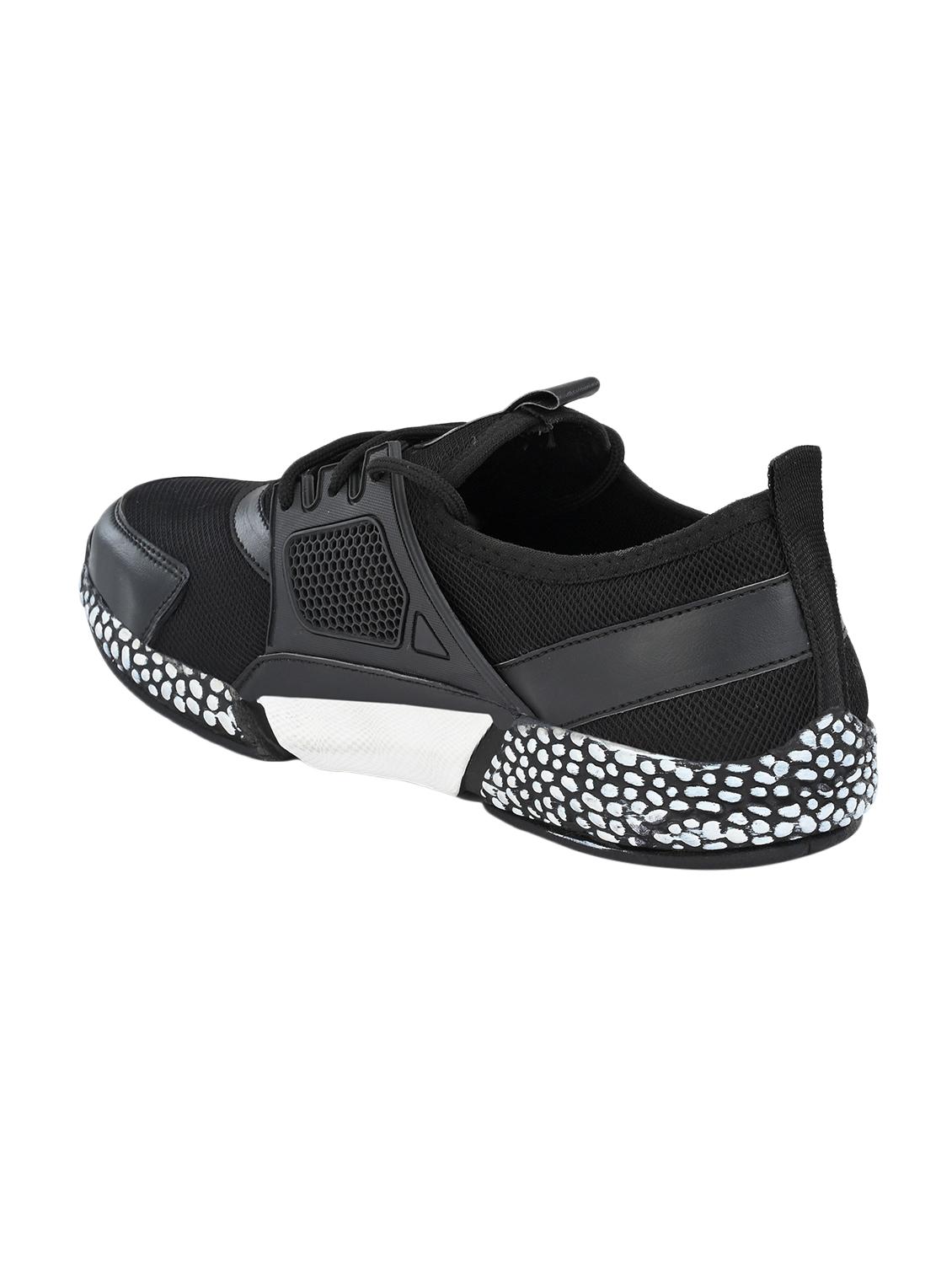 black mesh lace up shoes - 16789801 - Zoom Image - 3