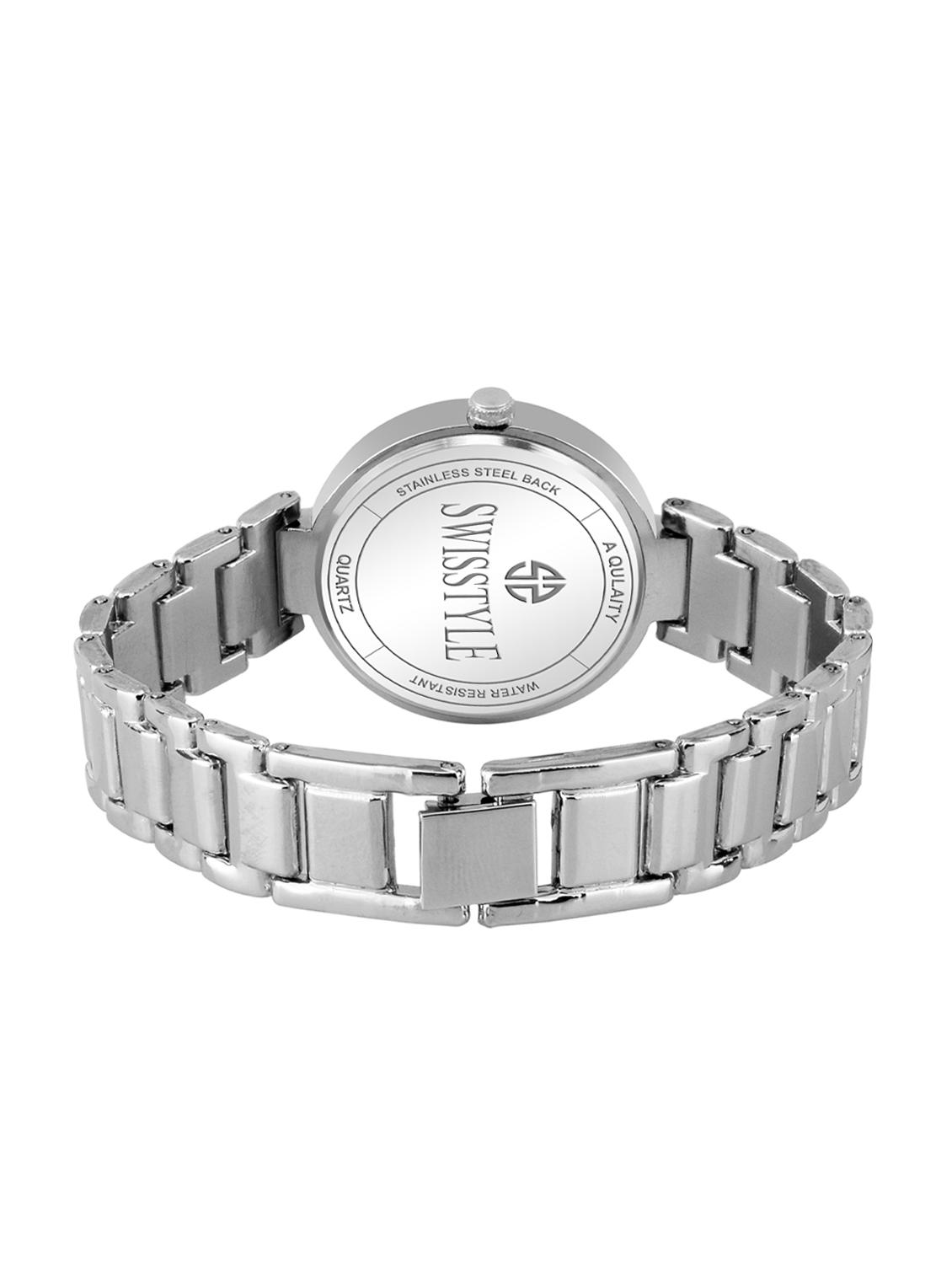 swisstyle white dial analog women's watch-ss-lr312-wht-slv-ch - 16791651 - Zoom Image - 3