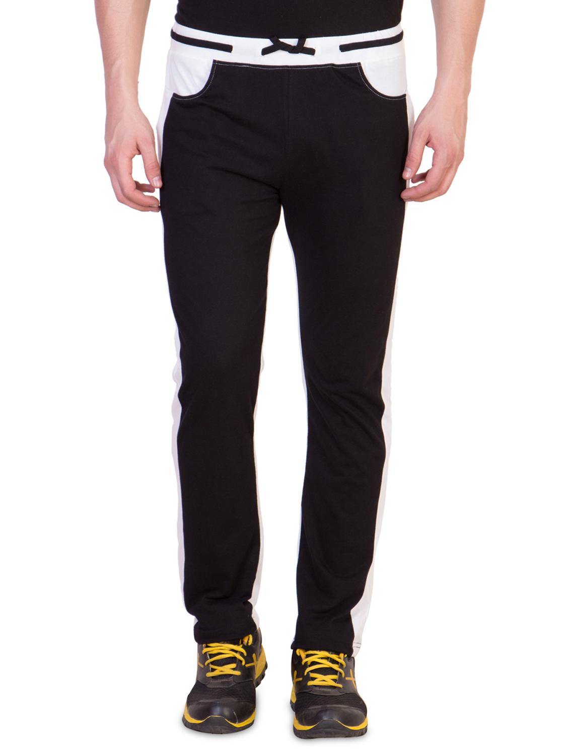 black color block and side striped full length track pants (set of 2) - 16791696 - Zoom Image - 3