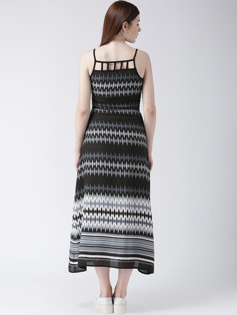 ladder cut out printed maxi dress - 16792331 - Zoom Image - 3