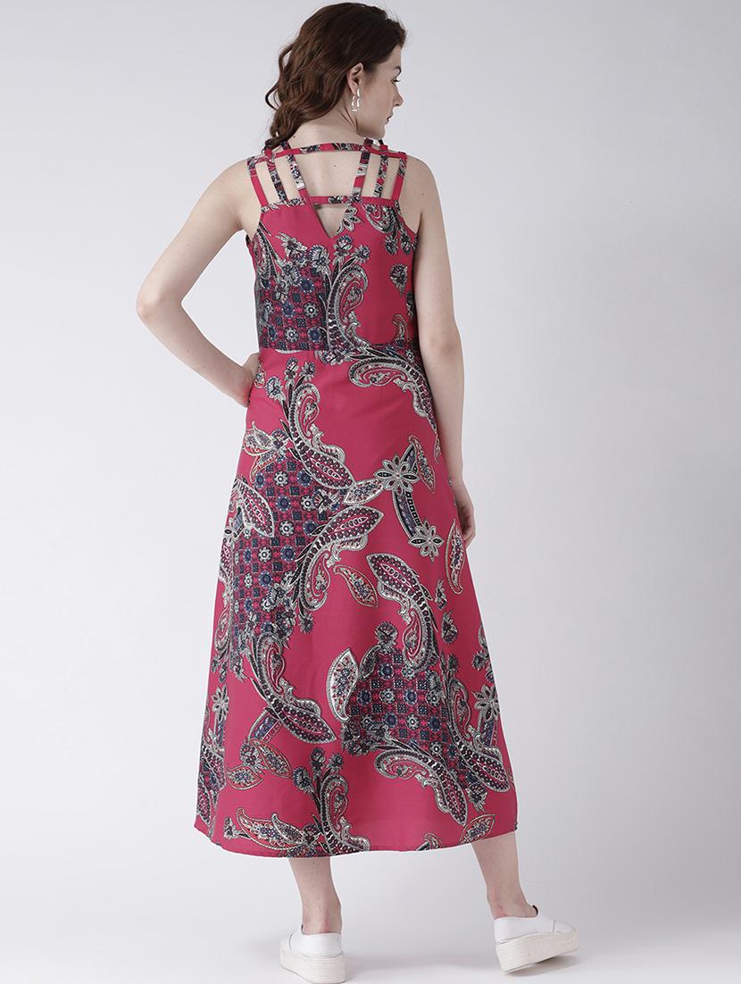 v neck paisley maxi dress - 16792474 - Zoom Image - 3