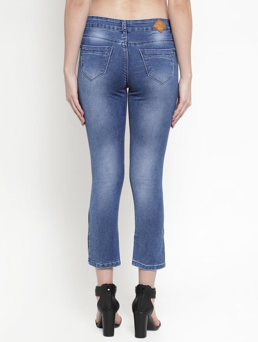 high rise stone washed jeans - 16793239 - Zoom Image - 3