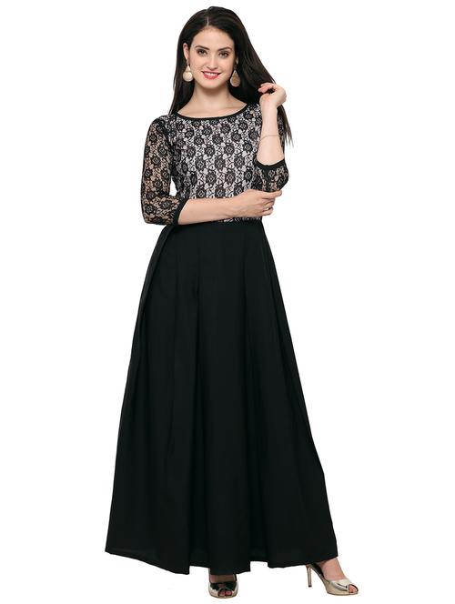 boat neck laced dress - 16793511 - Standard Image - 1