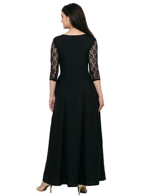 boat neck laced dress - 16793511 - Standard Image - 3