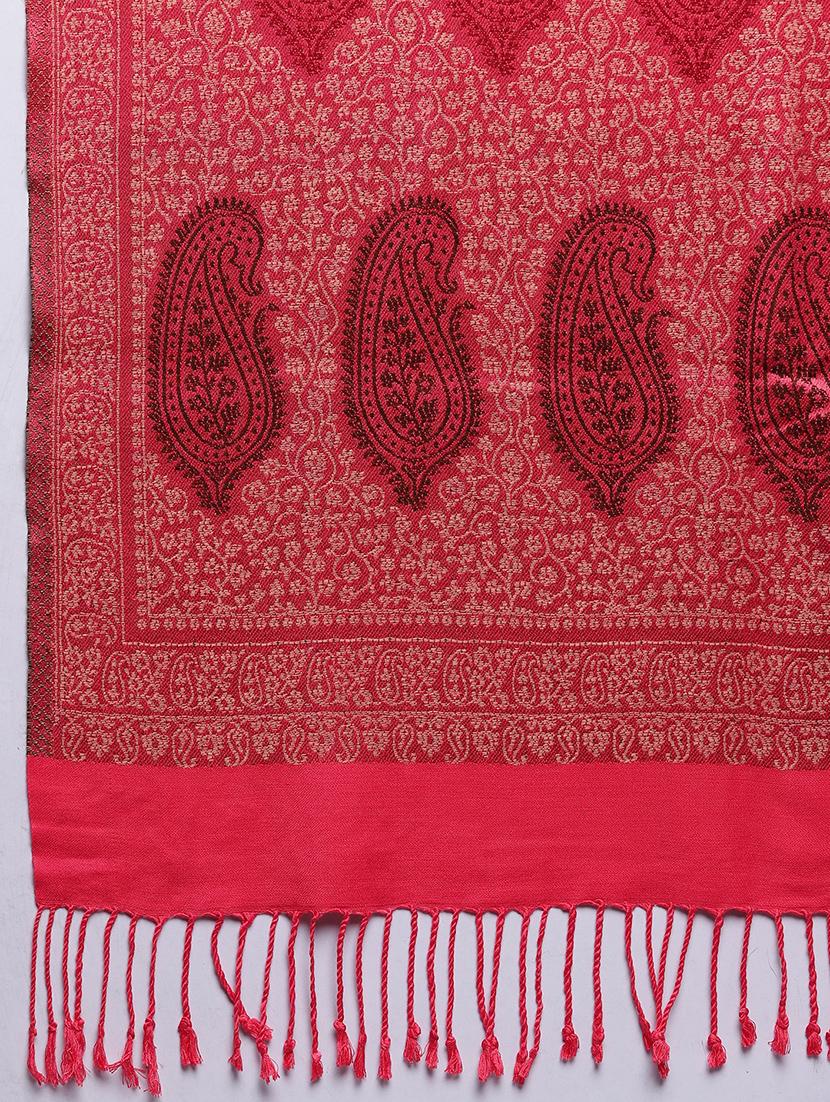 paisley woolen stole - 16796669 - Zoom Image - 3