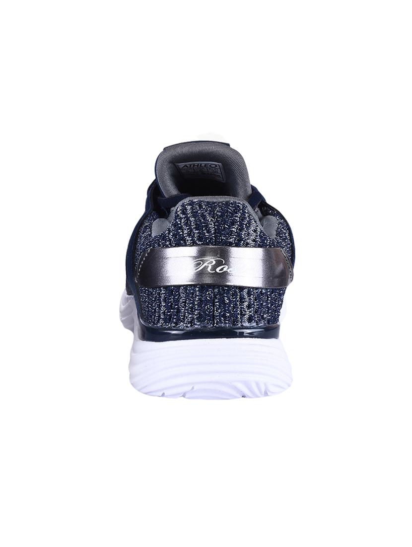 navy lace-up sports shoes - 16797243 - Zoom Image - 3