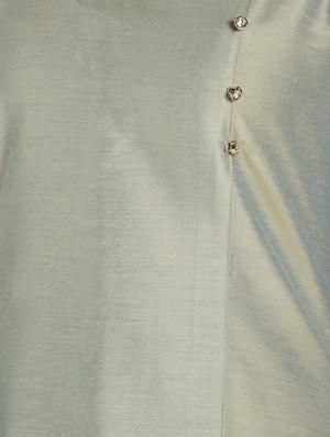 solid asymmetric kurta - 16797535 - Standard Image - 6