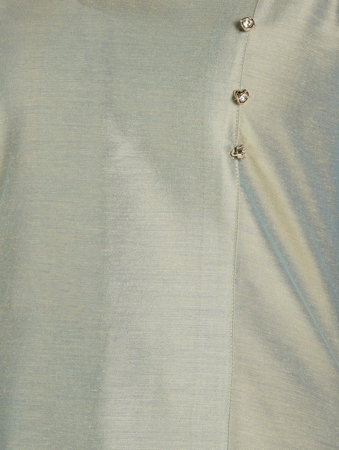 solid asymmetric kurta - 16797535 - Zoom Image - 6