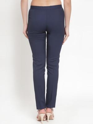 high rise flat front trouser - 16797704 - Standard Image - 3