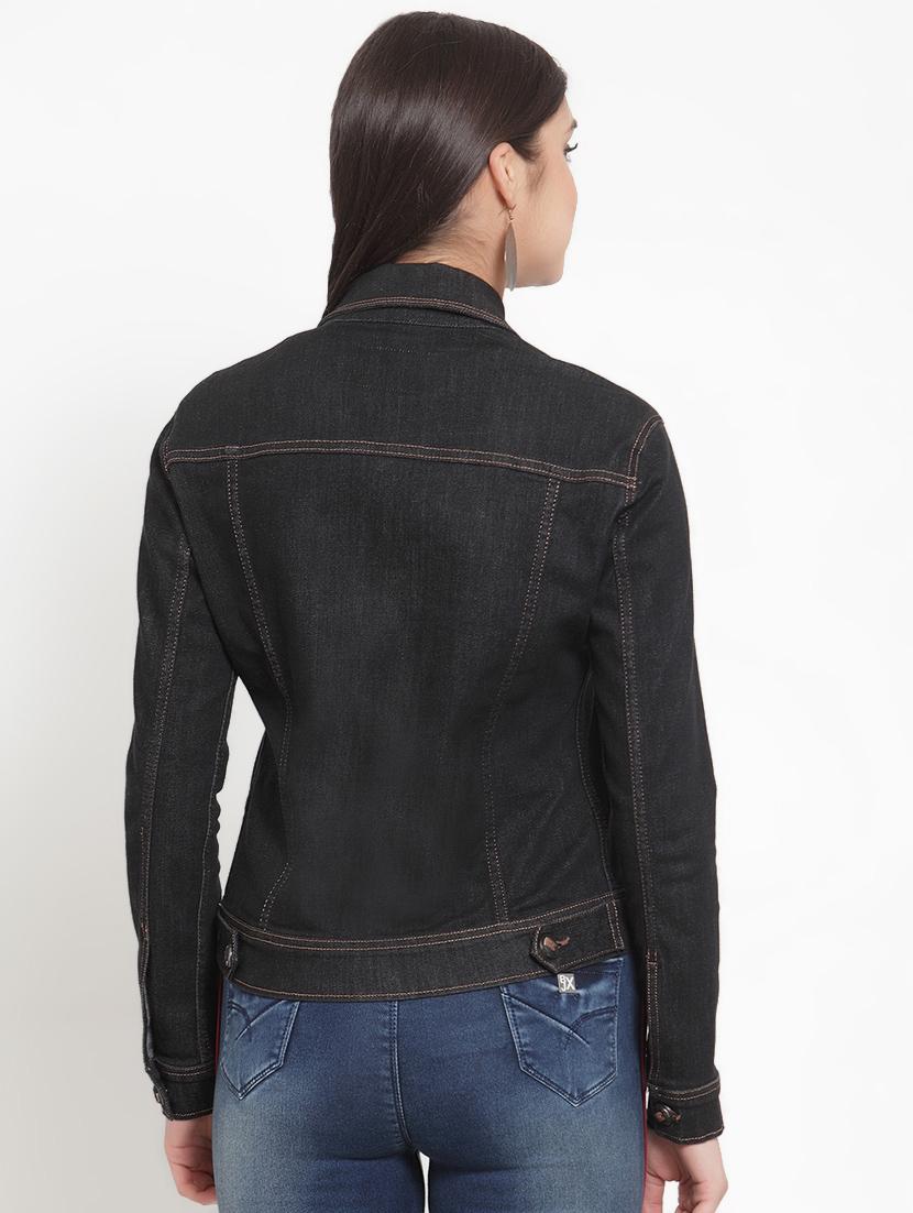 button detail denim jacket - 16797705 - Zoom Image - 3