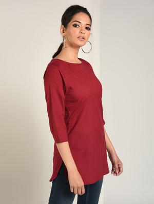 solid straight combo kurti - 16798437 - Standard Image - 3