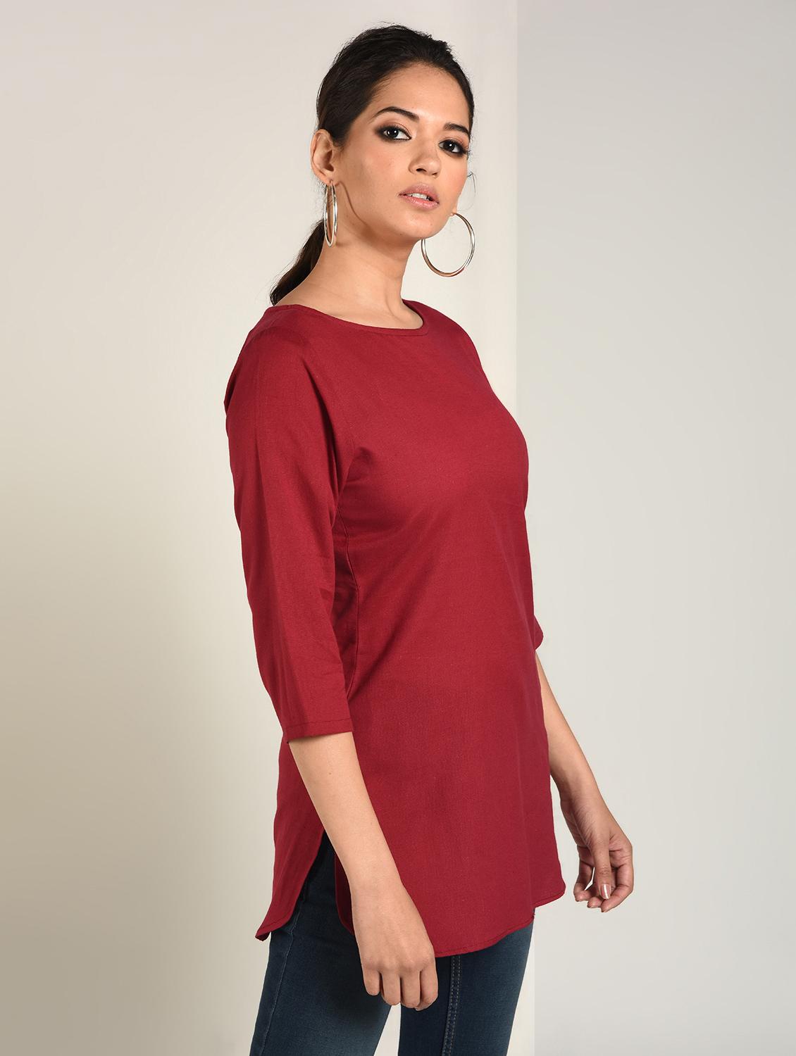solid straight combo kurti - 16798437 - Zoom Image - 3