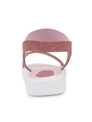 pink flat forms sandals - 16799133 - Standard Image - 3