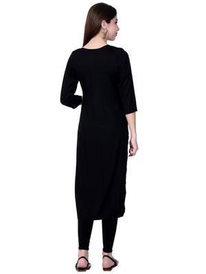 embroidered straight kurta - 16799346 - Standard Image - 3