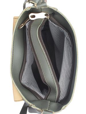 green leatherette regular sling bag - 16801087 - Standard Image - 3