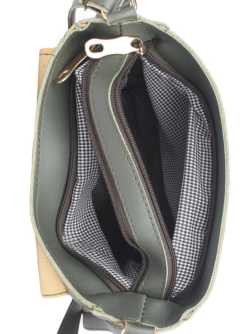 green leatherette regular sling bag - 16801087 - Zoom Image - 3