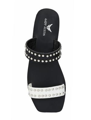 black slip on sandals - 16801570 - Standard Image - 3