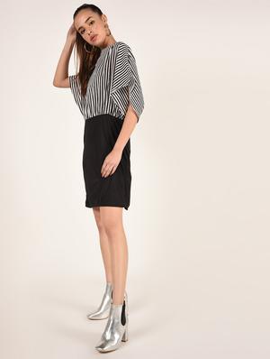 dolman sleeve striped sheath dress - 16802306 - Standard Image - 3