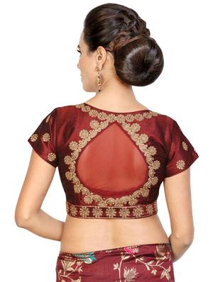 back detail embroidered blouse - 16803915 - Standard Image - 3