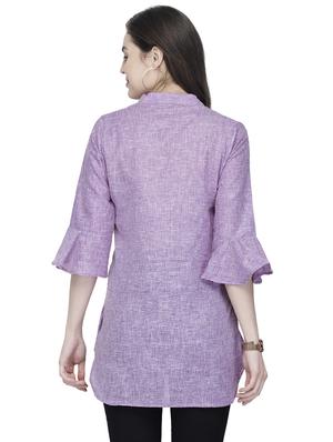 solid straight kurti - 16809477 - Standard Image - 3