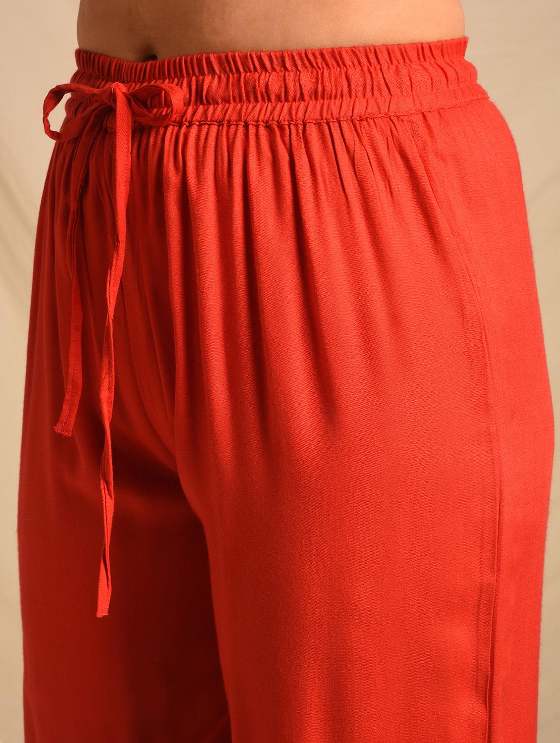 typographic kurta palazzo set - 16810188 - Zoom Image - 6