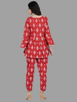 floral kurta dhoti set - 16810434 - Standard Image - 3