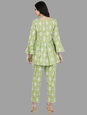 floral kurta dhoti set - 16810436 - Standard Image - 3