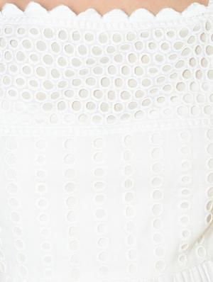 schiffli detail a-line dress - 16810929 - Standard Image - 6