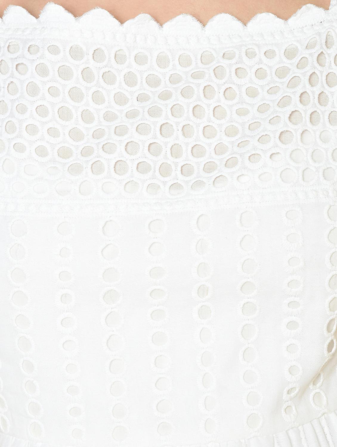 schiffli detail a-line dress - 16810929 - Zoom Image - 6